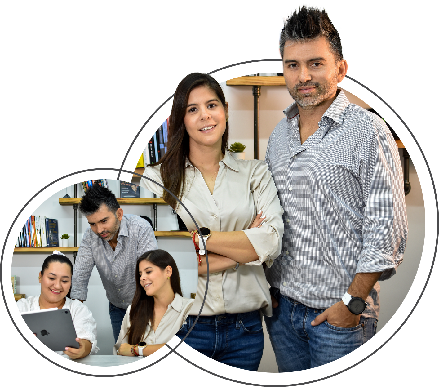 Julian and Ximena with members of the Xtrategy Solutions team